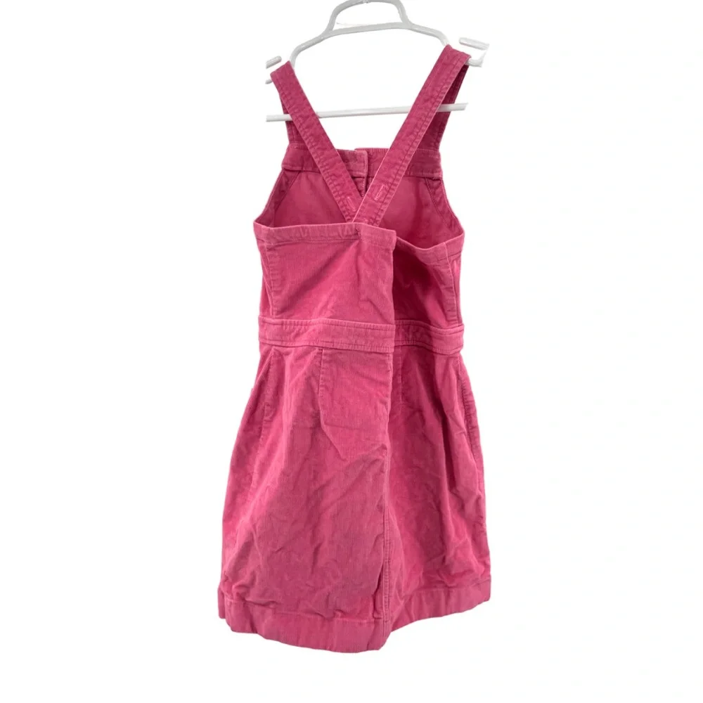 Crewcuts Corduroy Pink Overall dress jumper button front casual preppy 10